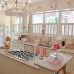 vintage pink kitchen