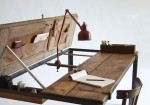 table made of old door