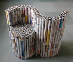 Furniture made from newspapers