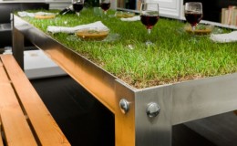 Cool grass table