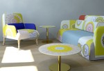 Cool, colorful living room furniture by Moroso