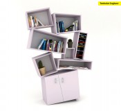 Tectonic Bookcase by Tembolat Gugkaev