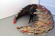 igloo made ​​of books by Miler Lagos