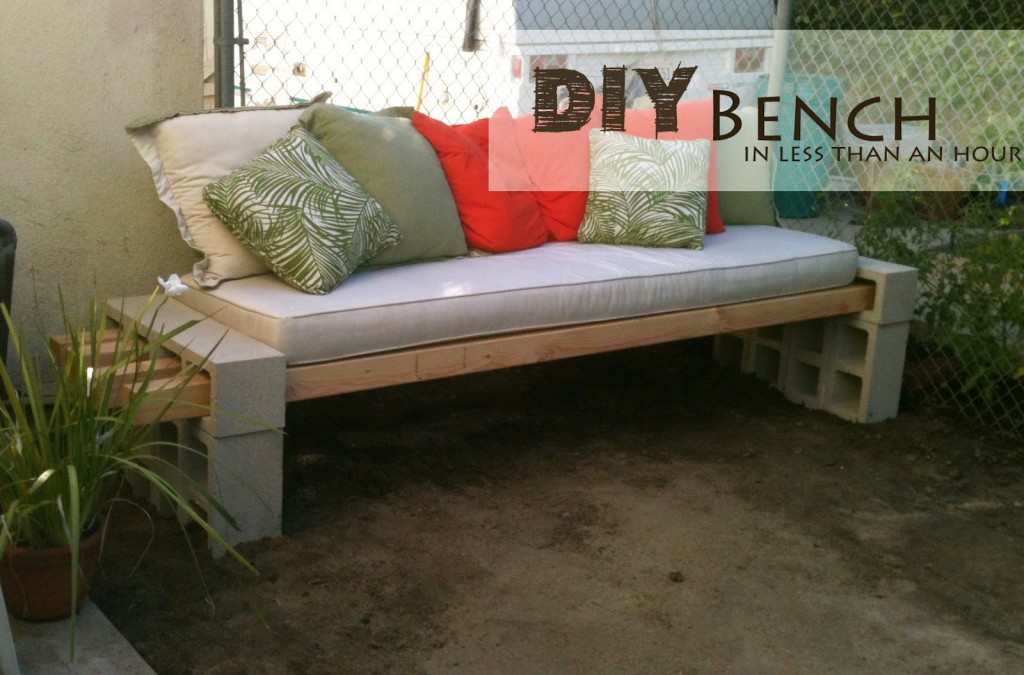 Cool DIY concrete block bench | My desired home