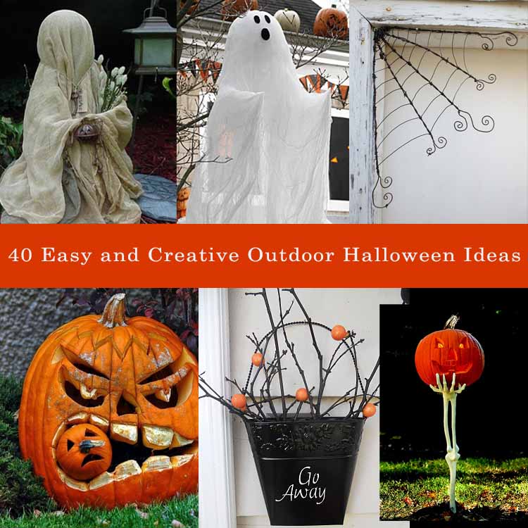 40 Easy and Creative Outdoor Halloween Ideas My desired home