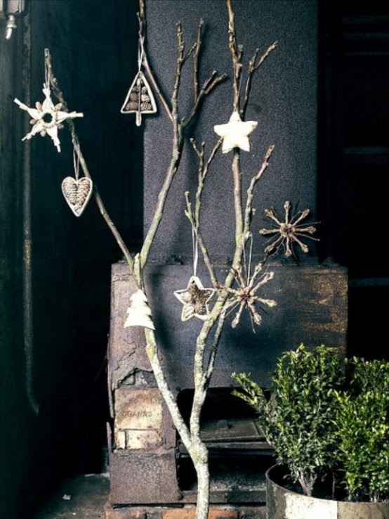 Decorating for Christmas with branches  My desired home