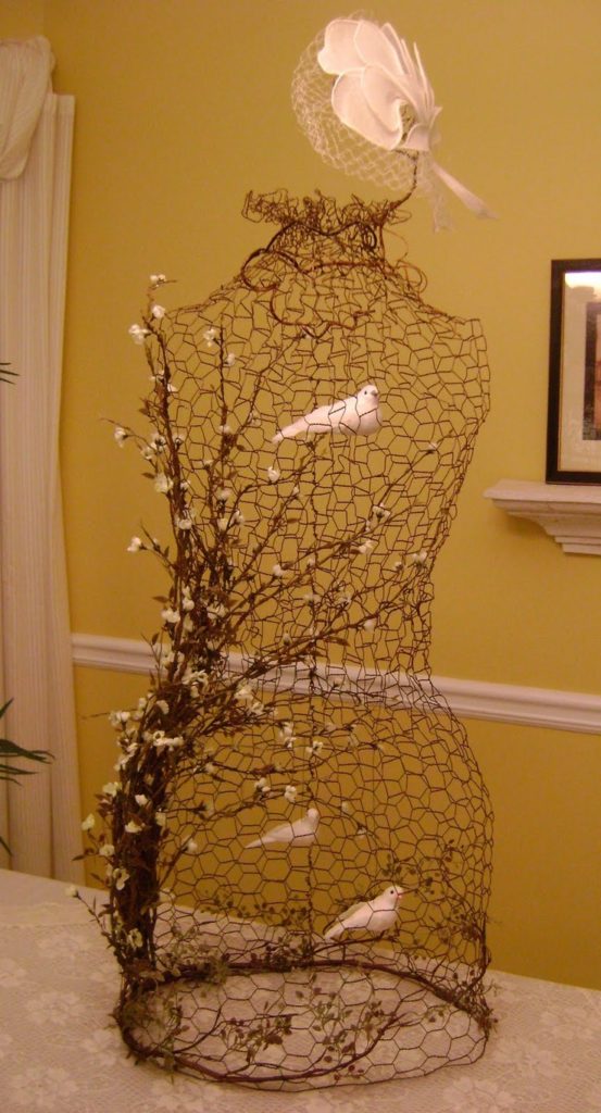 With wire mesh you can decorate very nicely 14 very original DIY