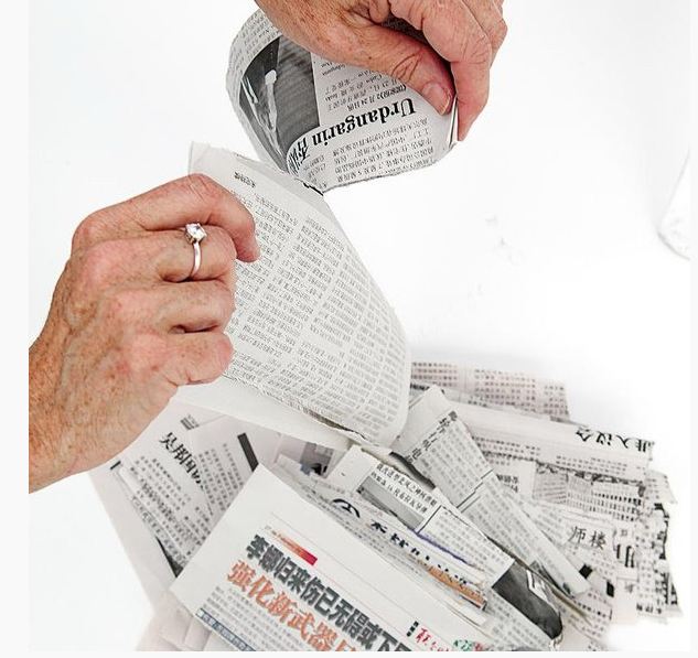 Easy diy furniture decoupage from newspapers My desired home