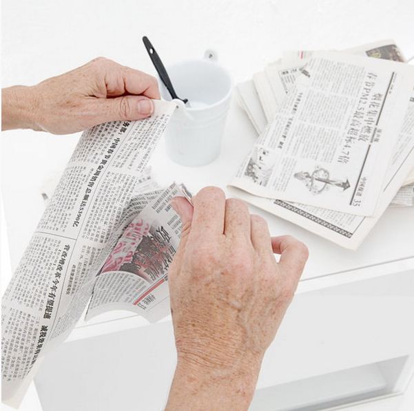 Easy diy furniture decoupage from newspapers My desired home