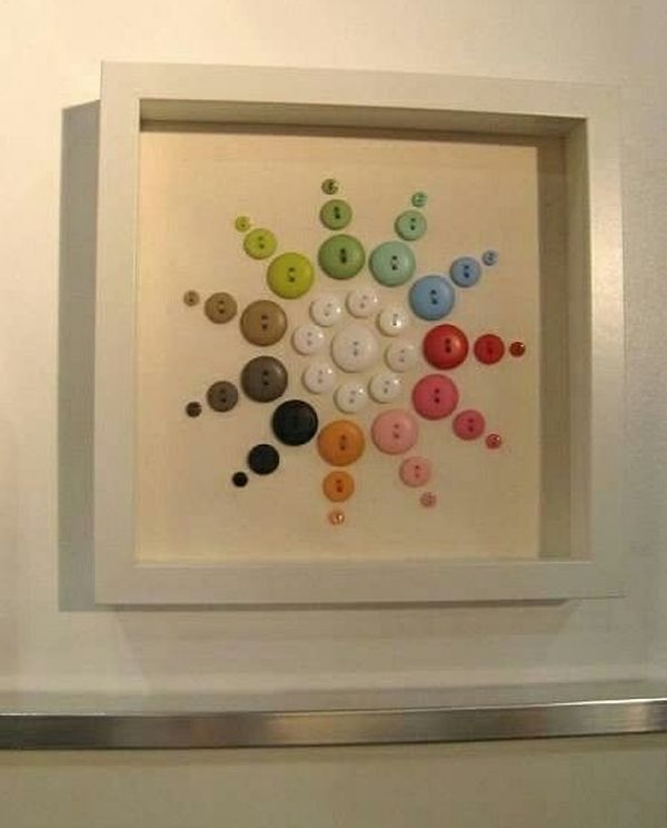 Impressive decorations from buttons My desired home