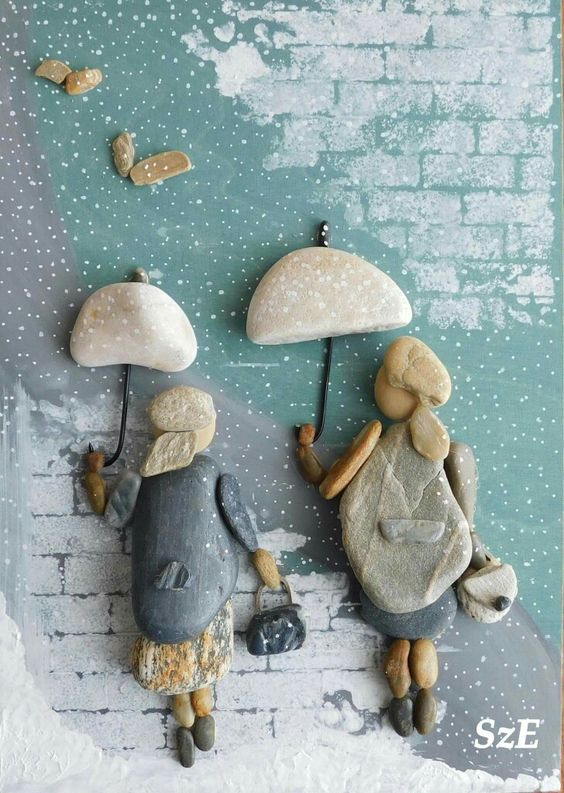 Pebbles: 25 ideas for creative art inspiration | My desired home