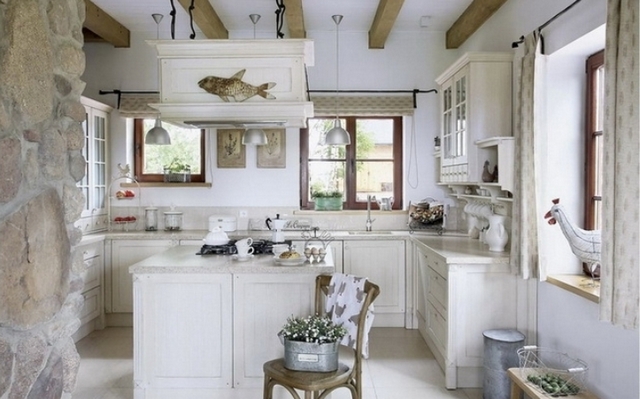 small kitchen in the style of Provence10