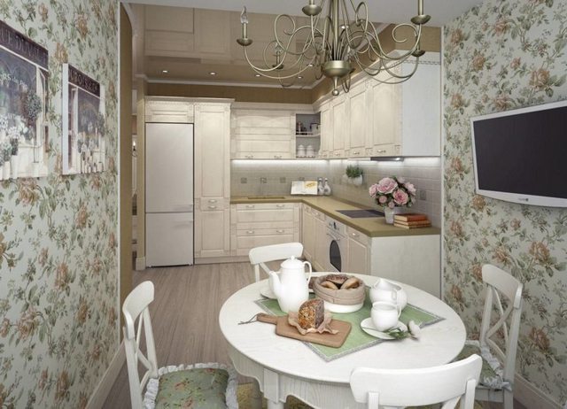 small kitchen in the style of Provence12