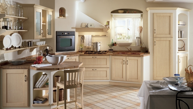 small kitchen in the style of Provence19