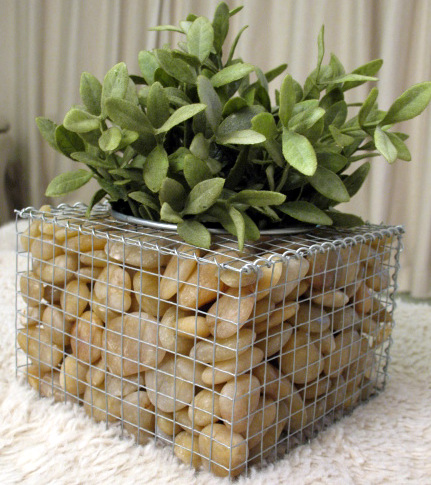 Diy craft ideas using wire mesh and Stones6