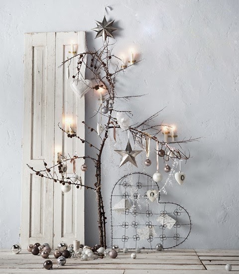Decorating for Christmas with branches11