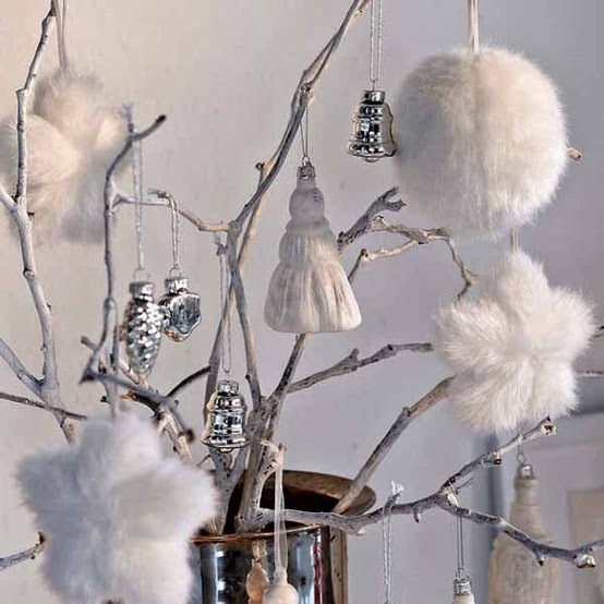 Decorating for Christmas with branches20