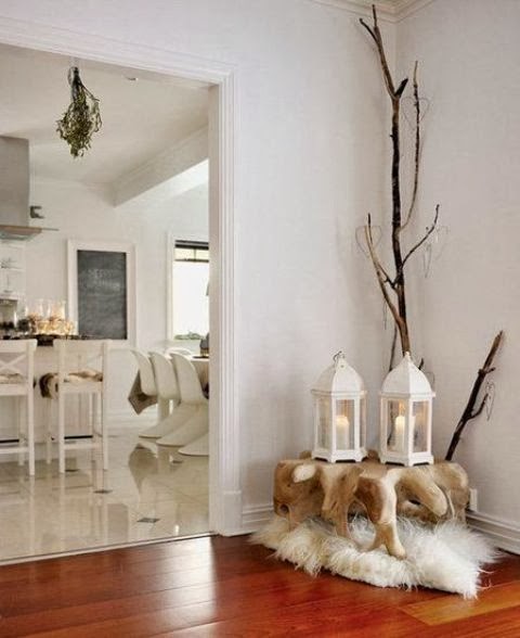 Decorating for Christmas with branches5