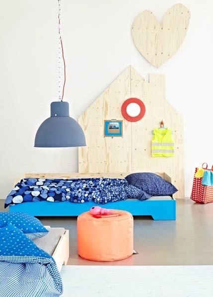 Kids rooms with color and pop details3