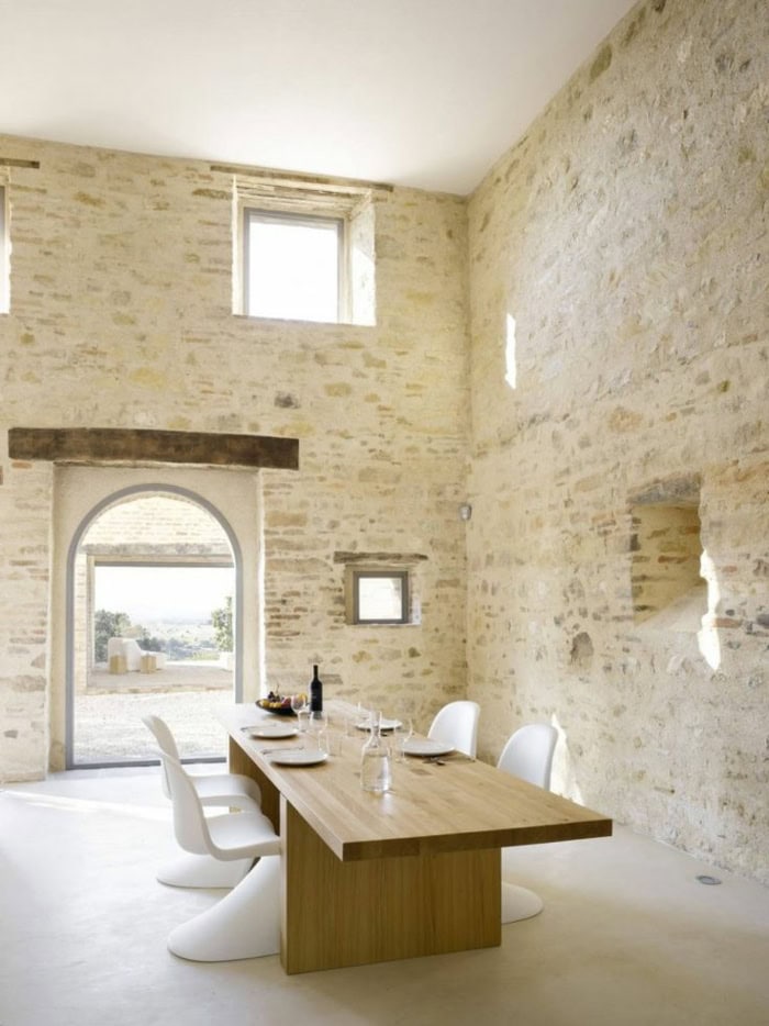 Exposed stone wall ideas21 | My desired home