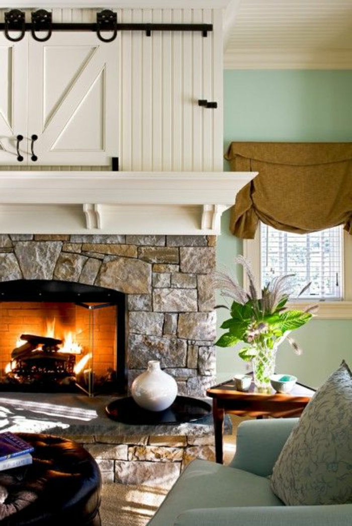 Exposed Stone Wall Ideas32 My Desired Home