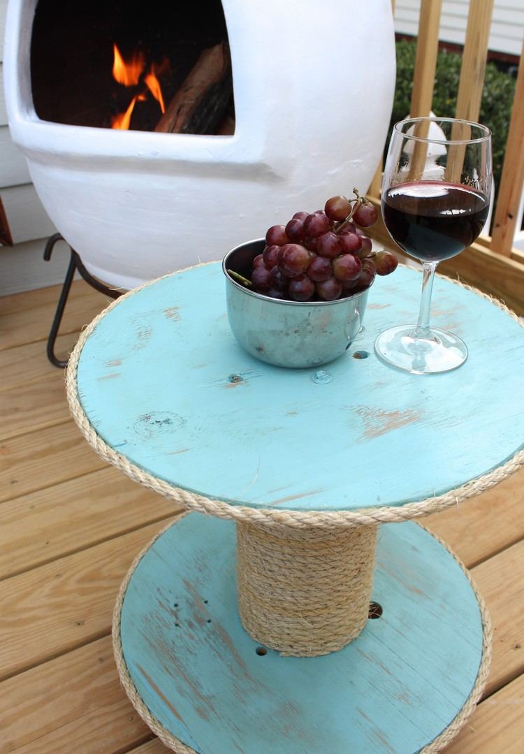 Round coffee table from wire spools - 30 amazing DIY ideas | My desired