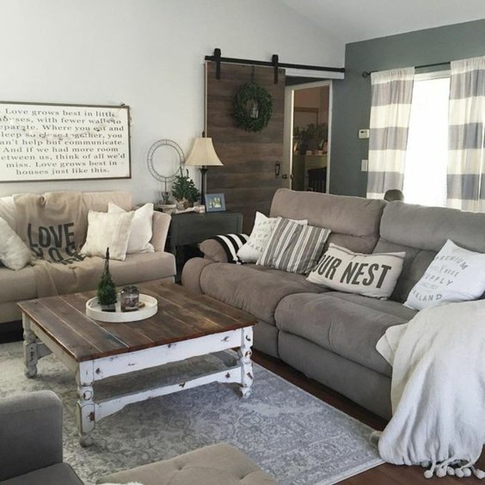 Rustic lounge - tips and 80 photos to create a cozy nest that breathes ...