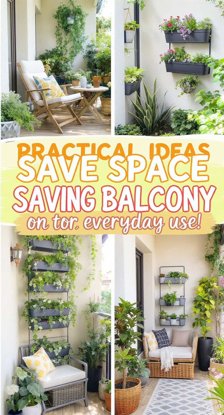Practical Ideas to Save Space on a Balcony for Everyday Use | My ...