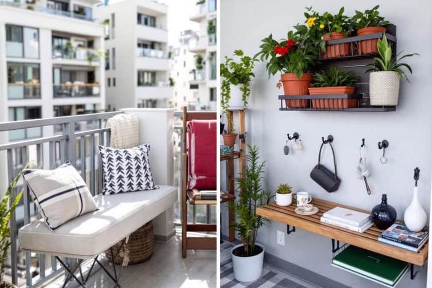 Practical Ideas to Save Space on a Balcony for Everyday Use | My ...