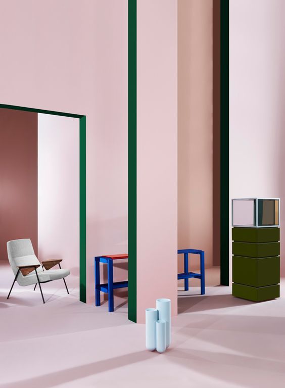 geometric shapes color wall deco11