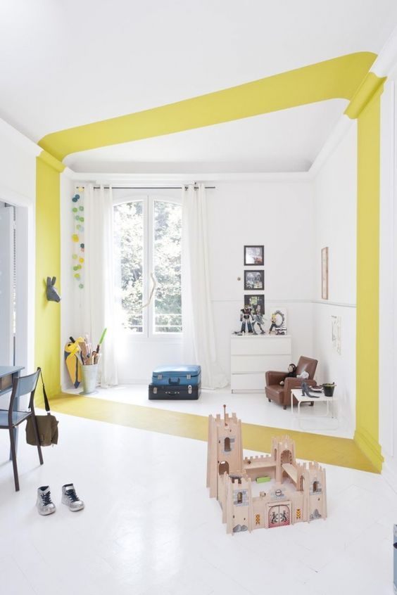 geometric shapes color wall deco23