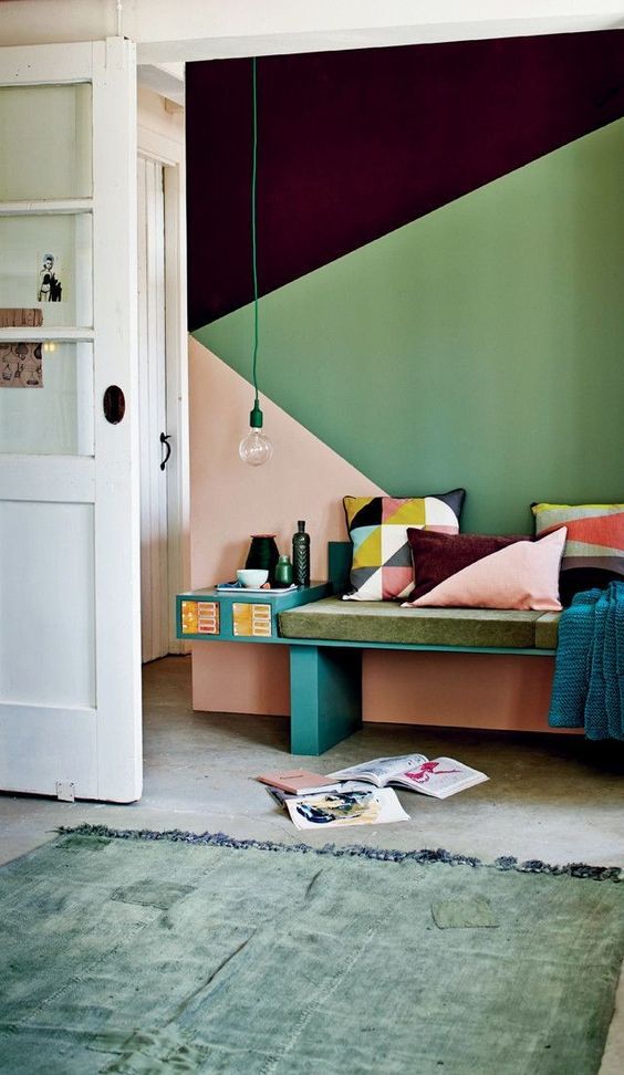 geometric shapes color wall deco7