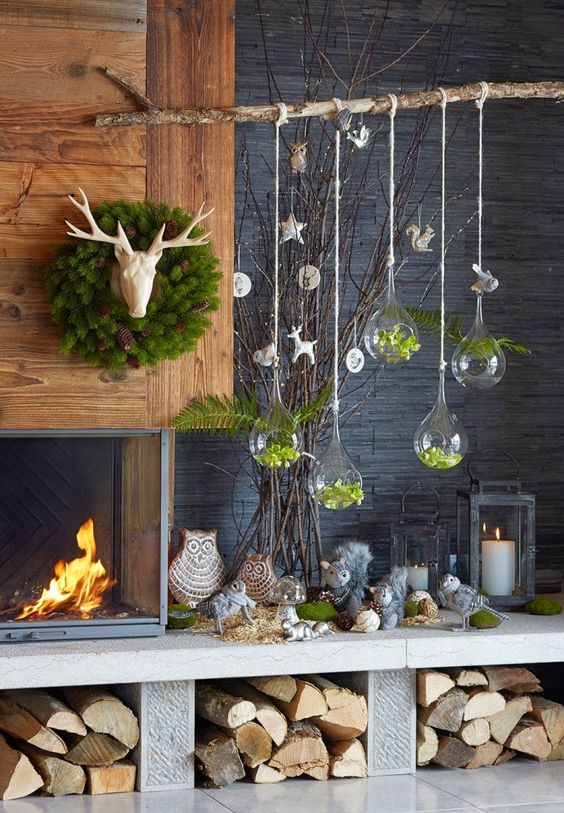 Instead of a Christmas tree this year we adorn a charming tree of branches | My desired home