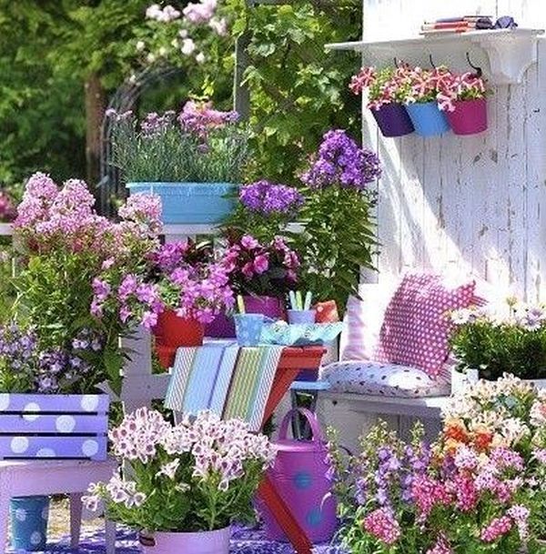 Fantastic garden arrangement ideas with flowers for the summer