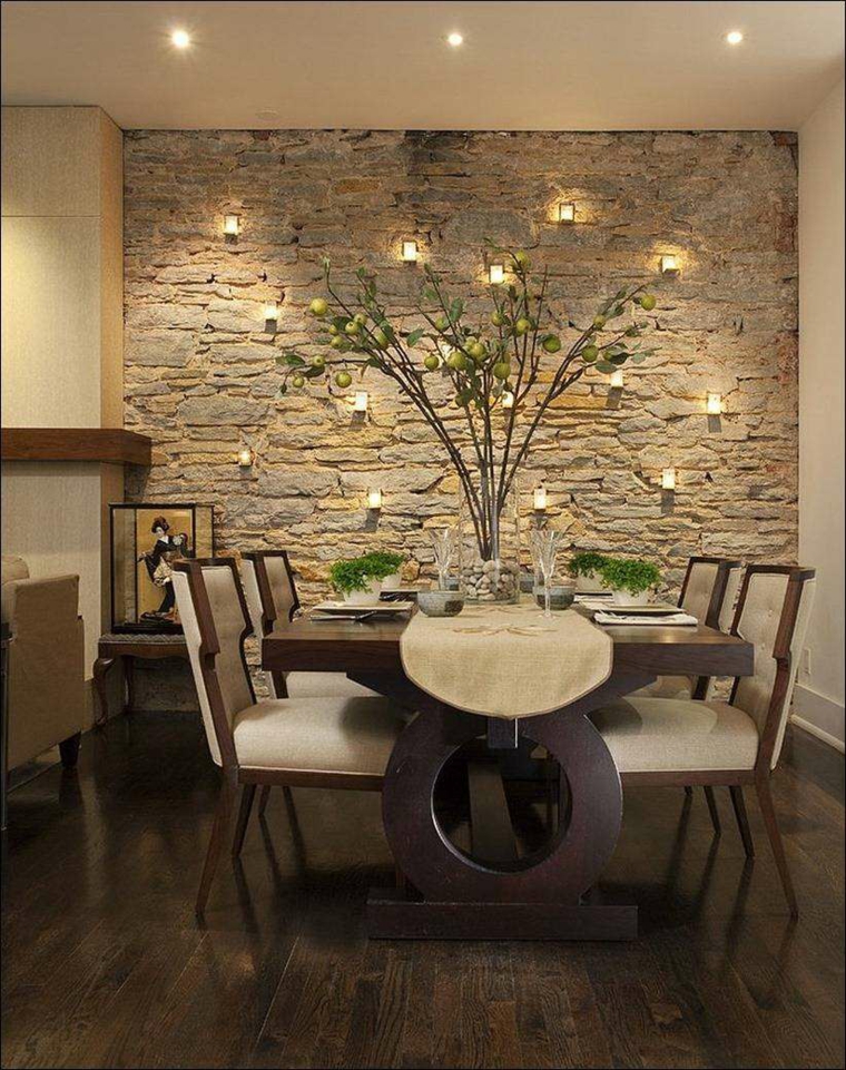 Natural stone walls in the interior design – ideas for every room