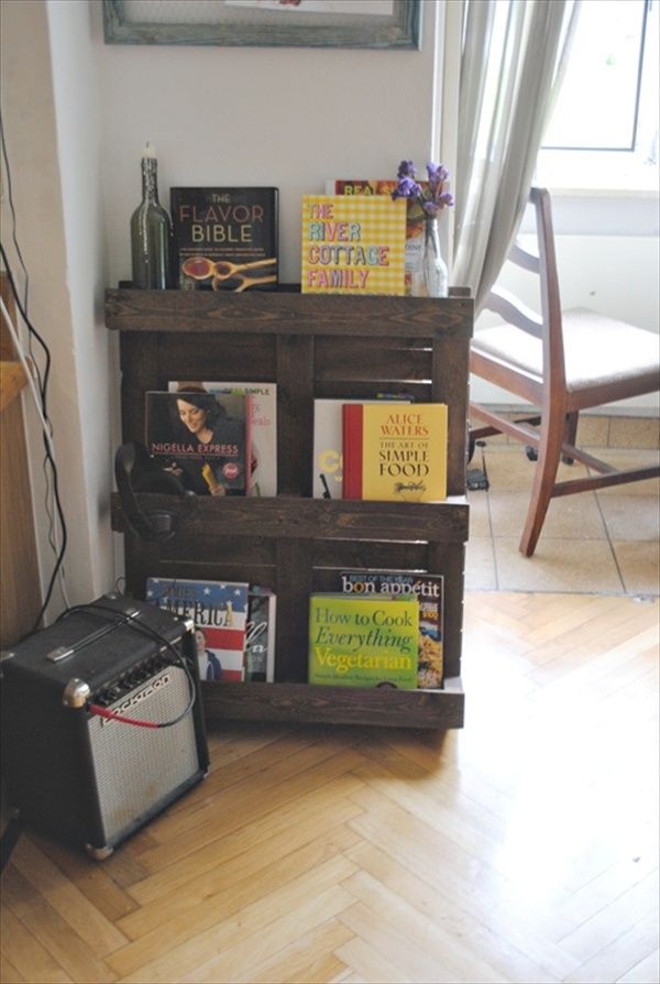 Creative diy shelves and bookcases from pallets