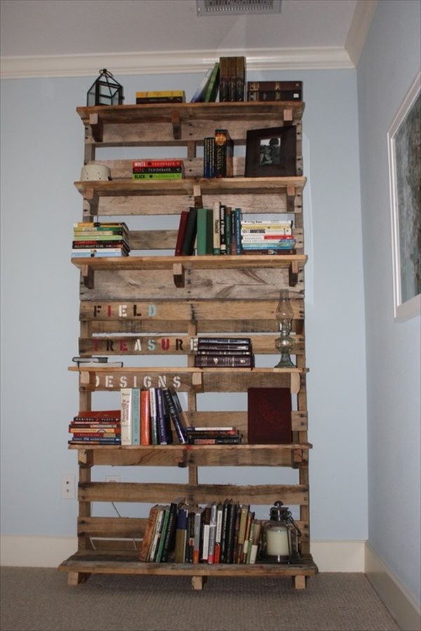 Creative diy shelves and bookcases from pallets