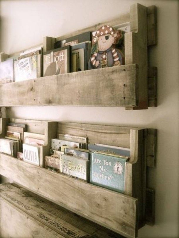 Creative diy shelves and bookcases from pallets