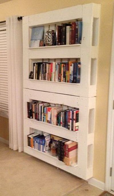 Creative diy shelves and bookcases from pallets