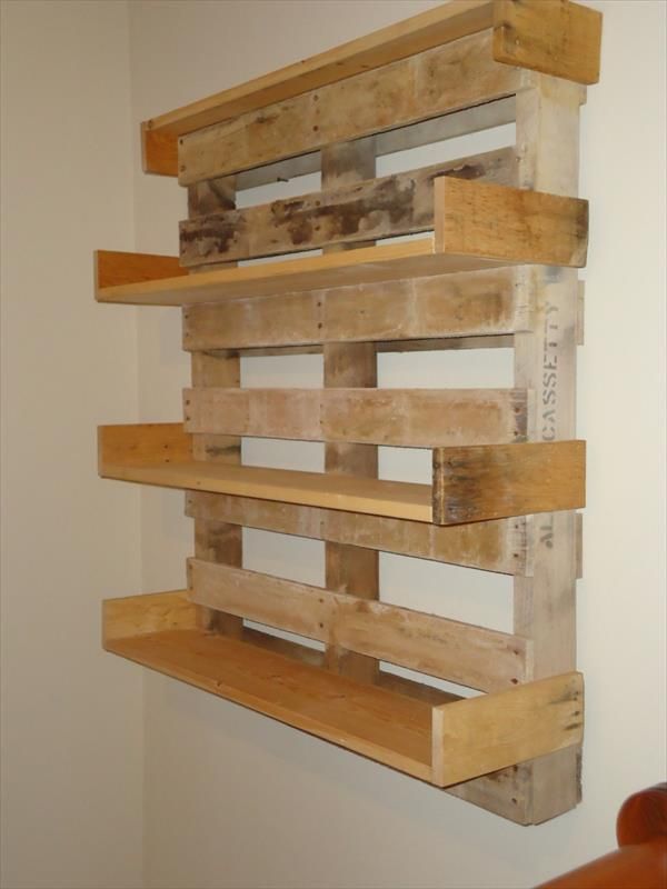 Creative diy shelves and bookcases from pallets