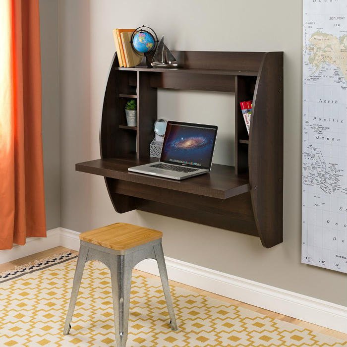 16 folding and wall-mounted desks to save space and money