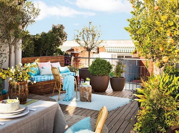 Magnificent ideas for small terraces