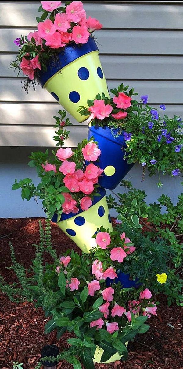 Highlight garden with these DIY ideas of colorful pot arrangements