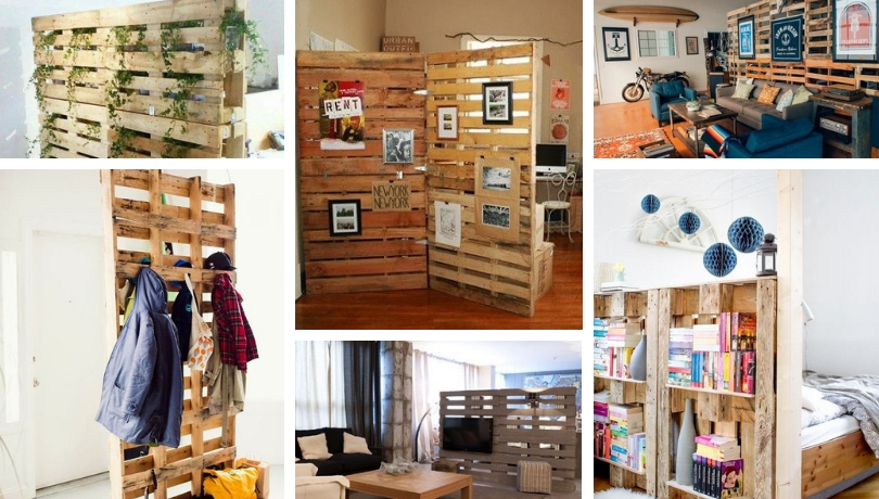 Wonderful and cheap DIY ideas to divide with pallets