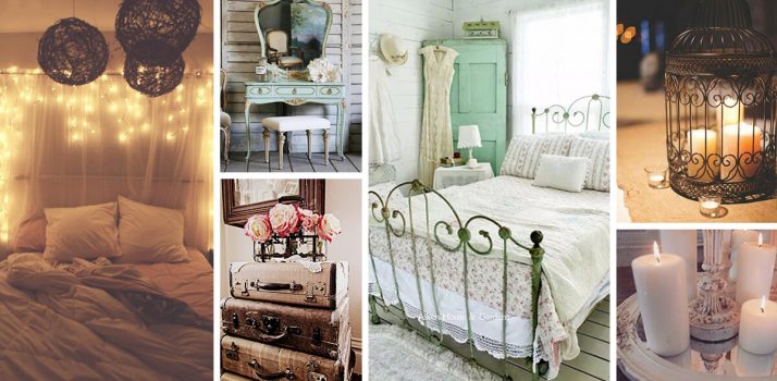 Wonderful and warm ideas to decorate your bedroom in vintage style