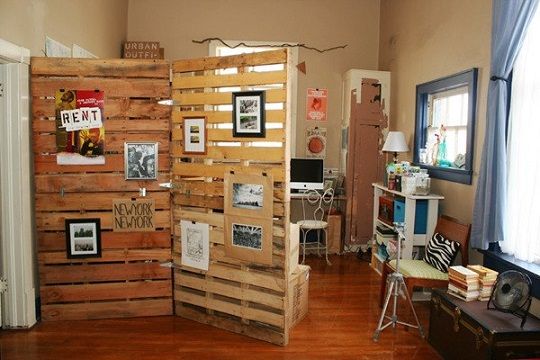 Wonderful and cheap DIY ideas to divide with pallets