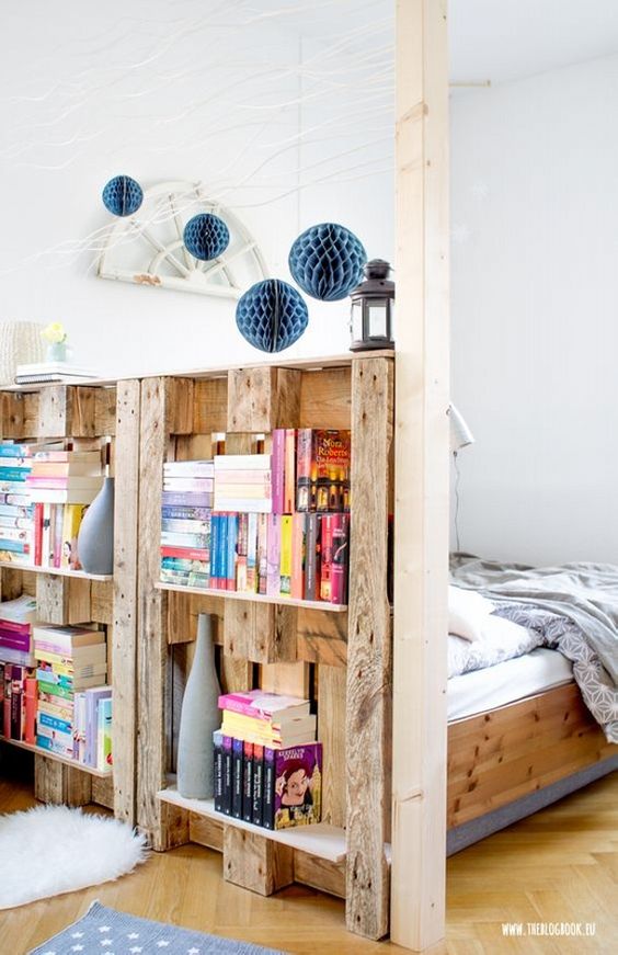 Wonderful and cheap DIY ideas to divide with pallets