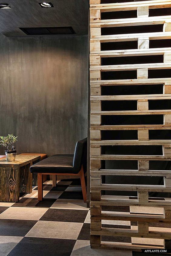 Wonderful and cheap DIY ideas to divide with pallets