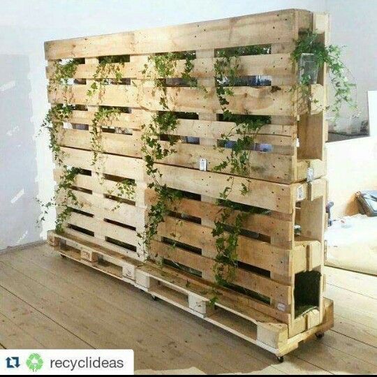 Wonderful and cheap DIY ideas to divide with pallets