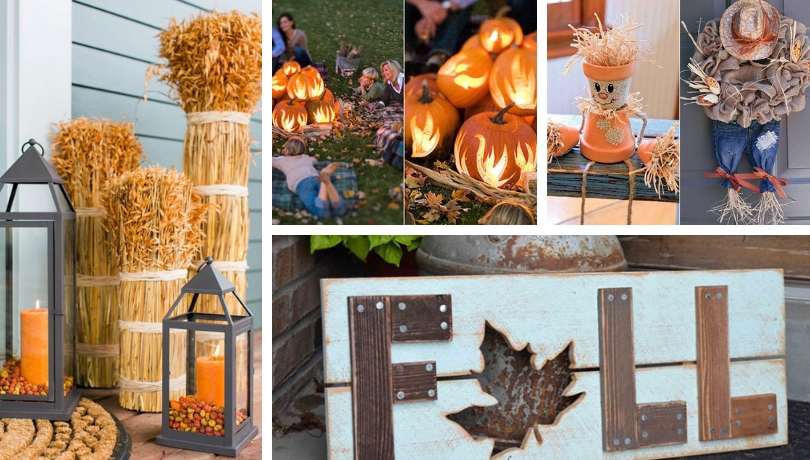25 ideas on how to make a great DIY autumn decorations for outdoors